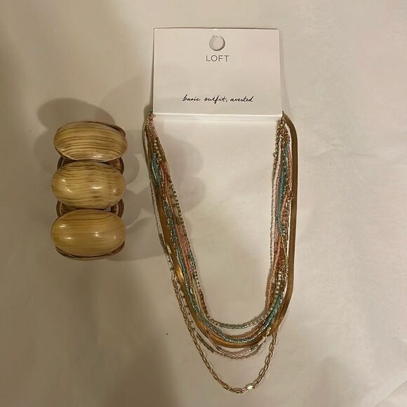 Loft Necklace and Talbots Bracelet - Picture 1 of 7